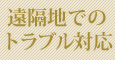 遠隔地でのトラブル対応